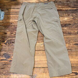 Patagonia Zipper Cargo Pants Khaki Tan Zip Fly Utility Outdoor Mens Size XL